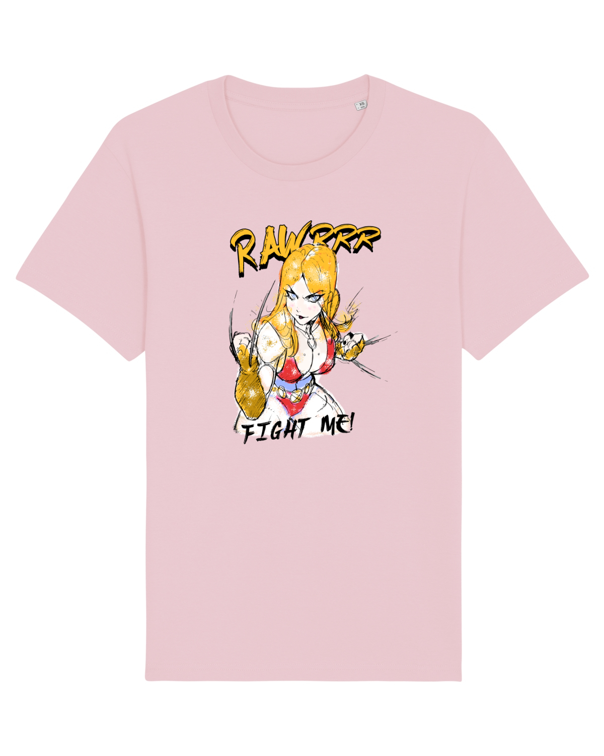 Tricou mânecă scurtă Unisex Rocker Cotton Pink