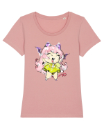 Little Devil Tricou mânecă scurtă guler larg fitted Damă Expresser
