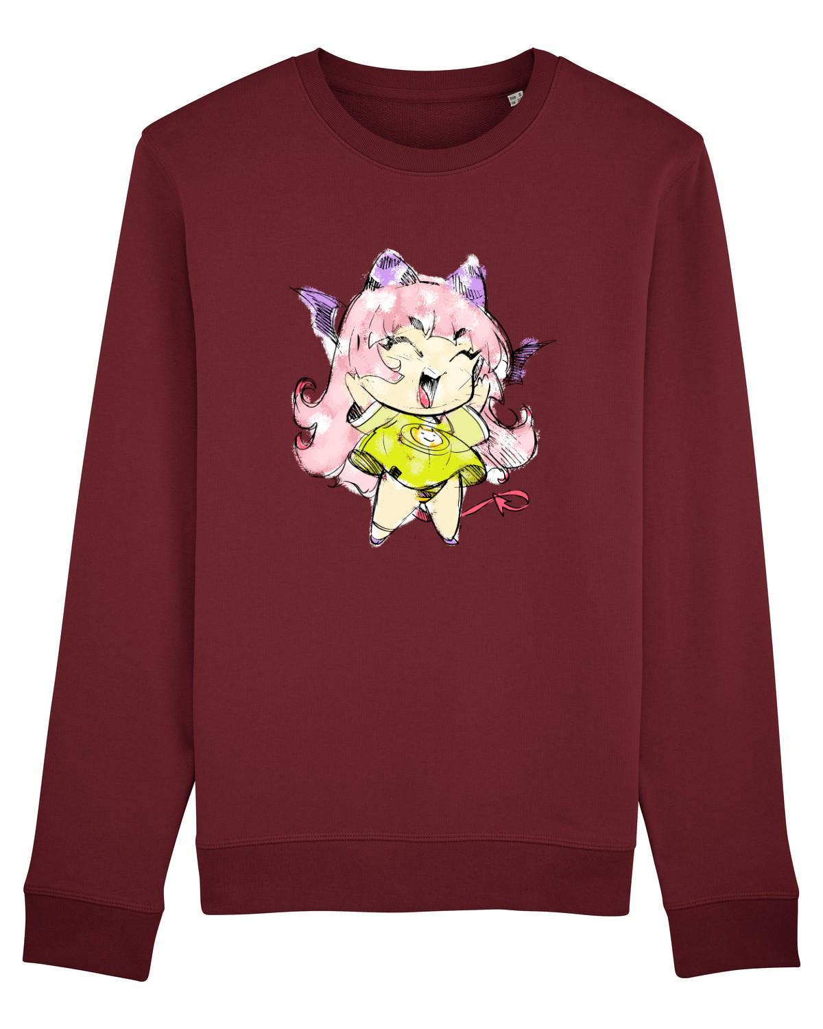 Bluză mânecă lungă Unisex Rise Burgundy