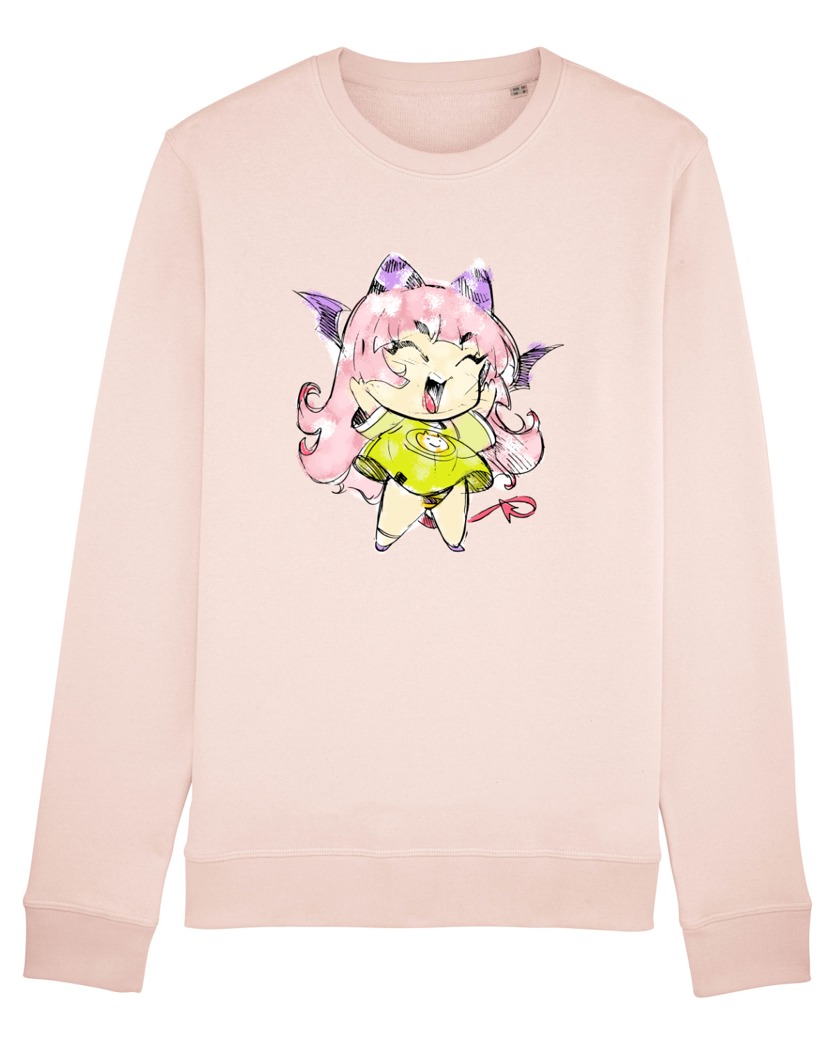 Bluză mânecă lungă Unisex Rise Candy Pink