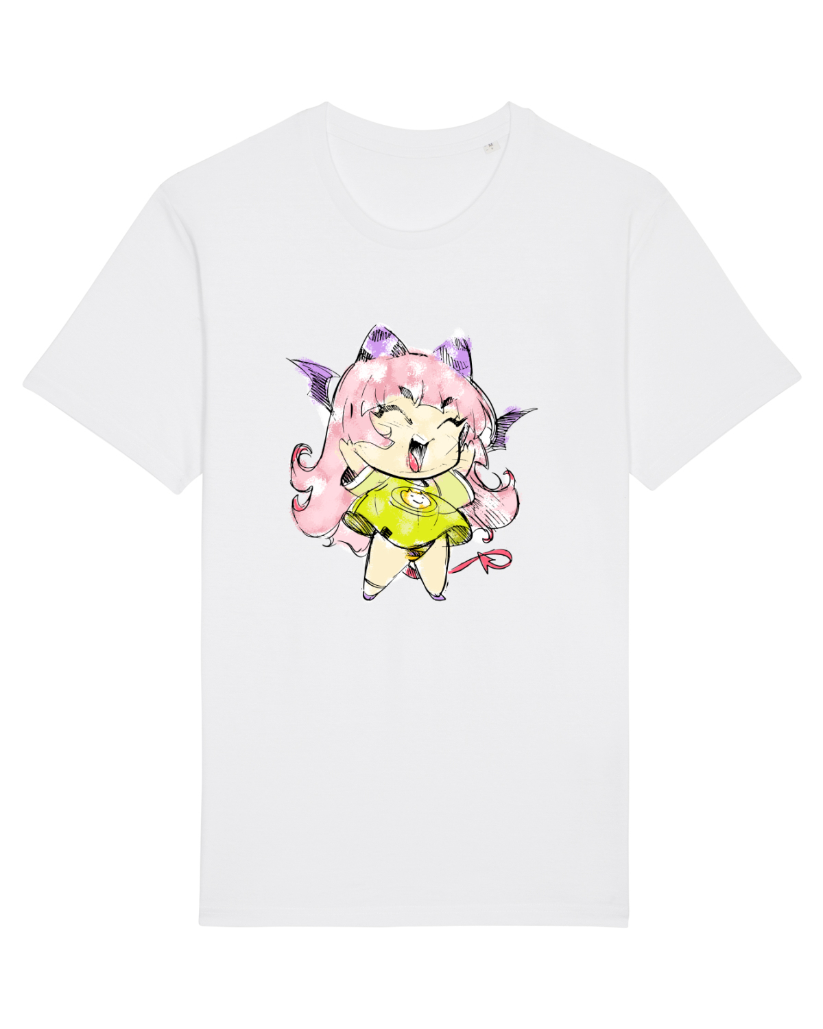 Tricou mânecă scurtă Unisex Rocker White