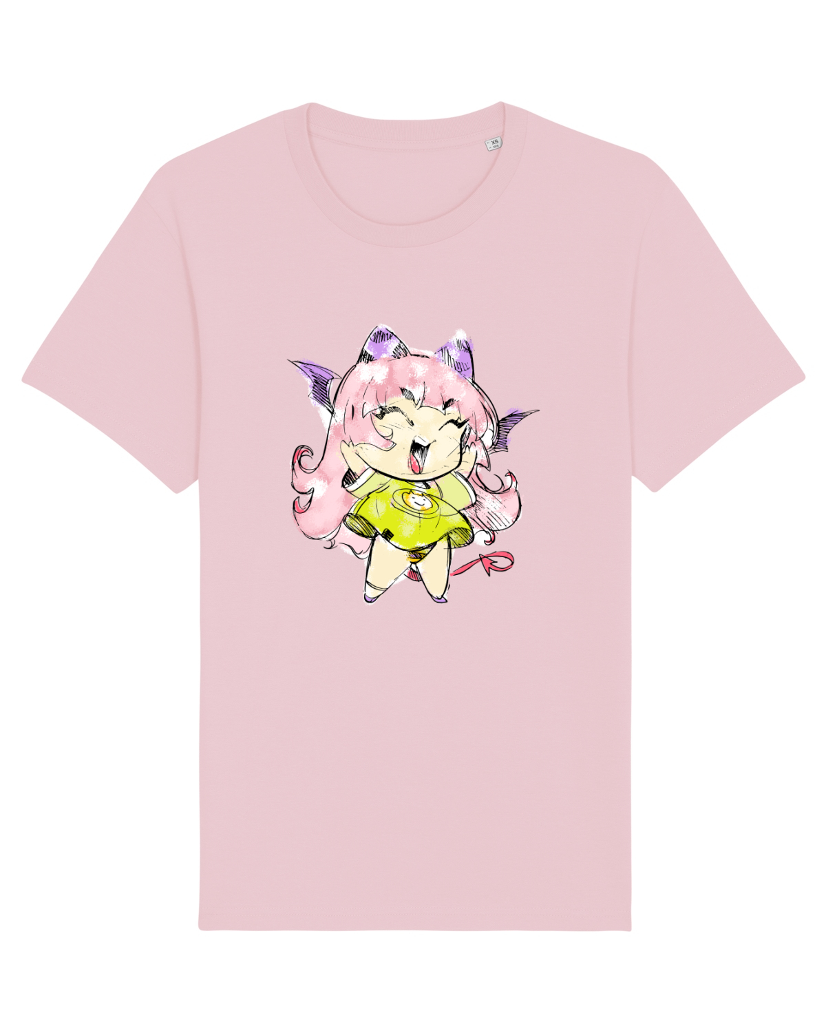 Tricou mânecă scurtă Unisex Rocker Cotton Pink
