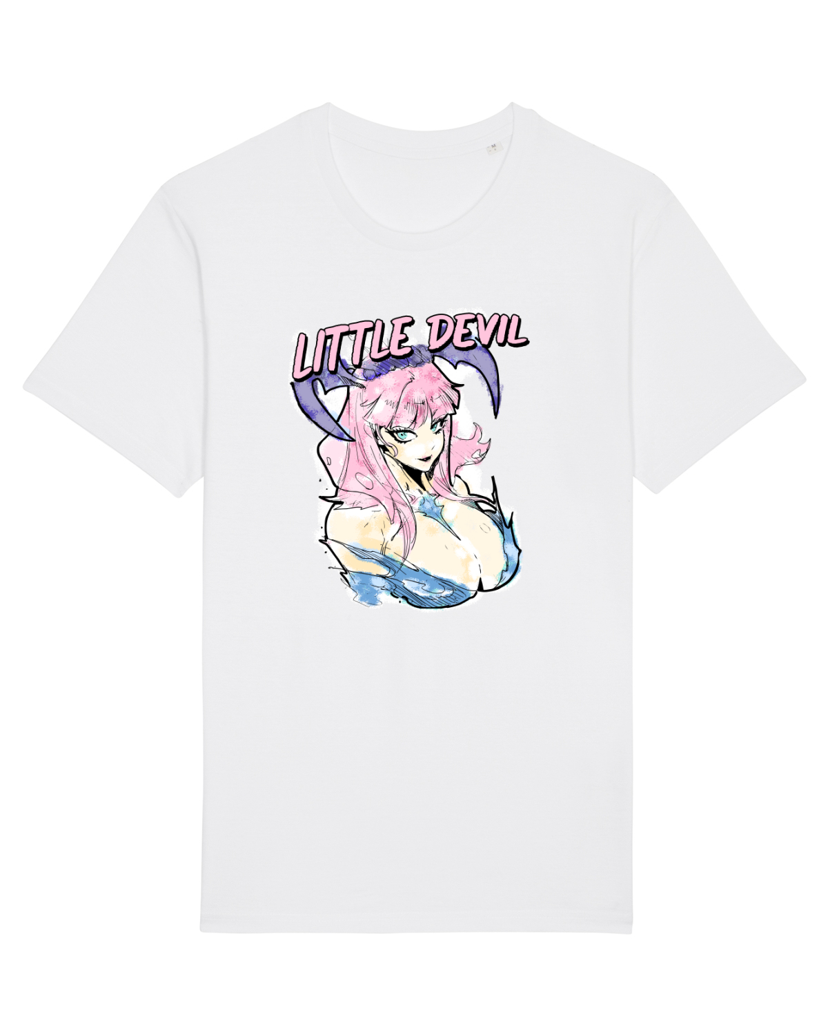Tricou mânecă scurtă Unisex Rocker White