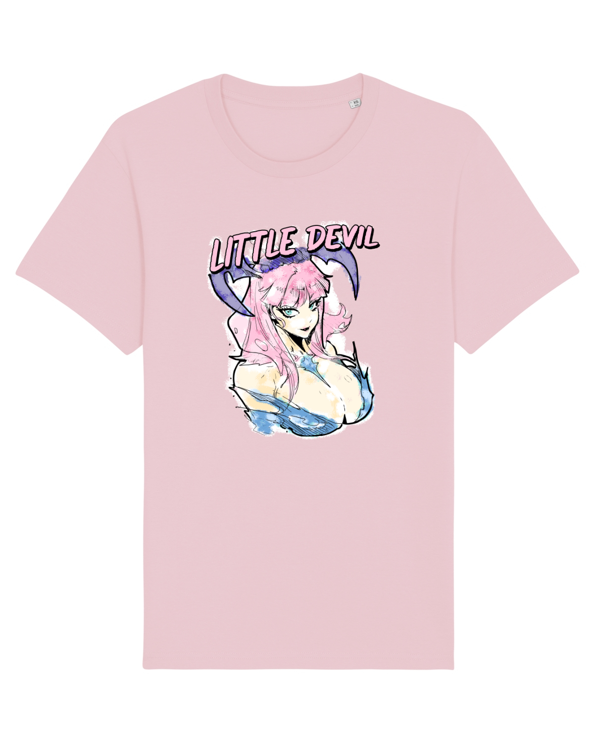 Tricou mânecă scurtă Unisex Rocker Cotton Pink