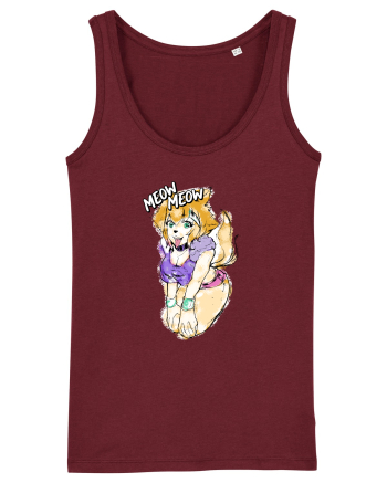 Meow Meow Burgundy