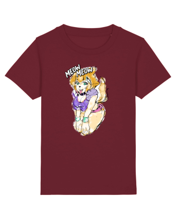 Meow Meow Burgundy