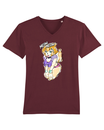 Meow Meow Burgundy