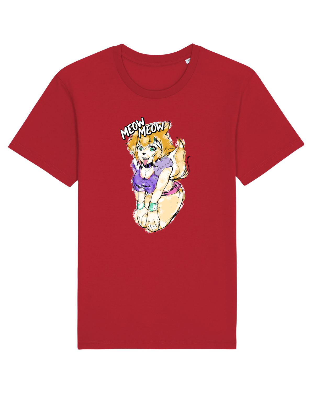 Tricou mânecă scurtă Unisex Rocker Red