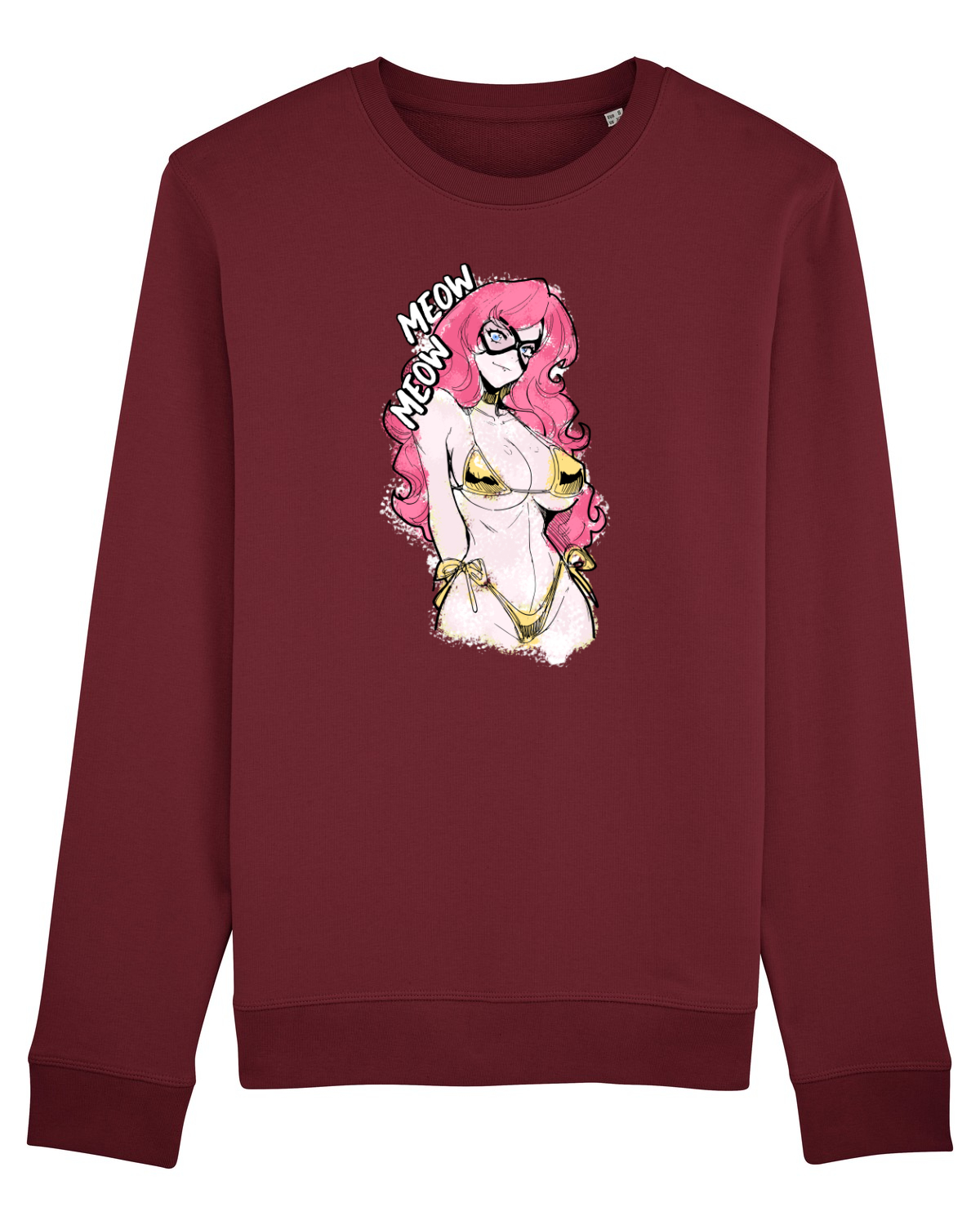 Bluză mânecă lungă Unisex Rise Burgundy