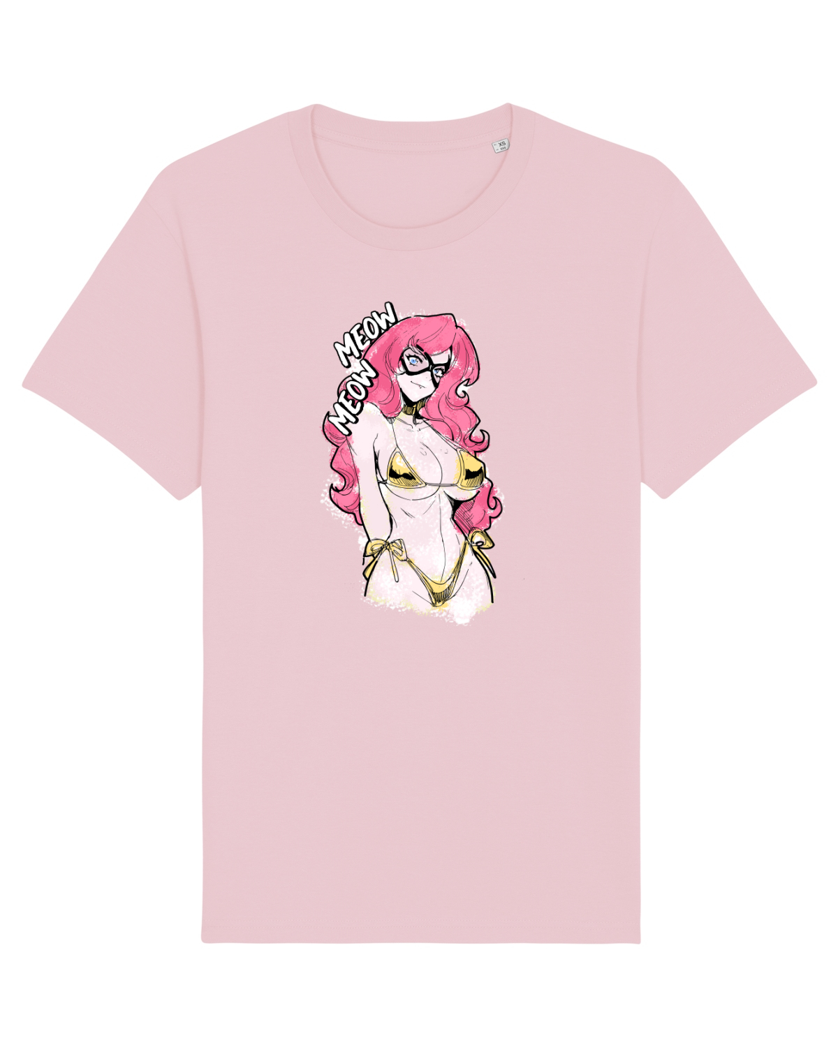 Tricou mânecă scurtă Unisex Rocker Cotton Pink