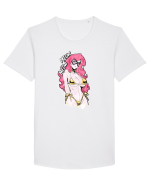 Meow Meow Tricou mânecă scurtă guler larg Bărbat Skater