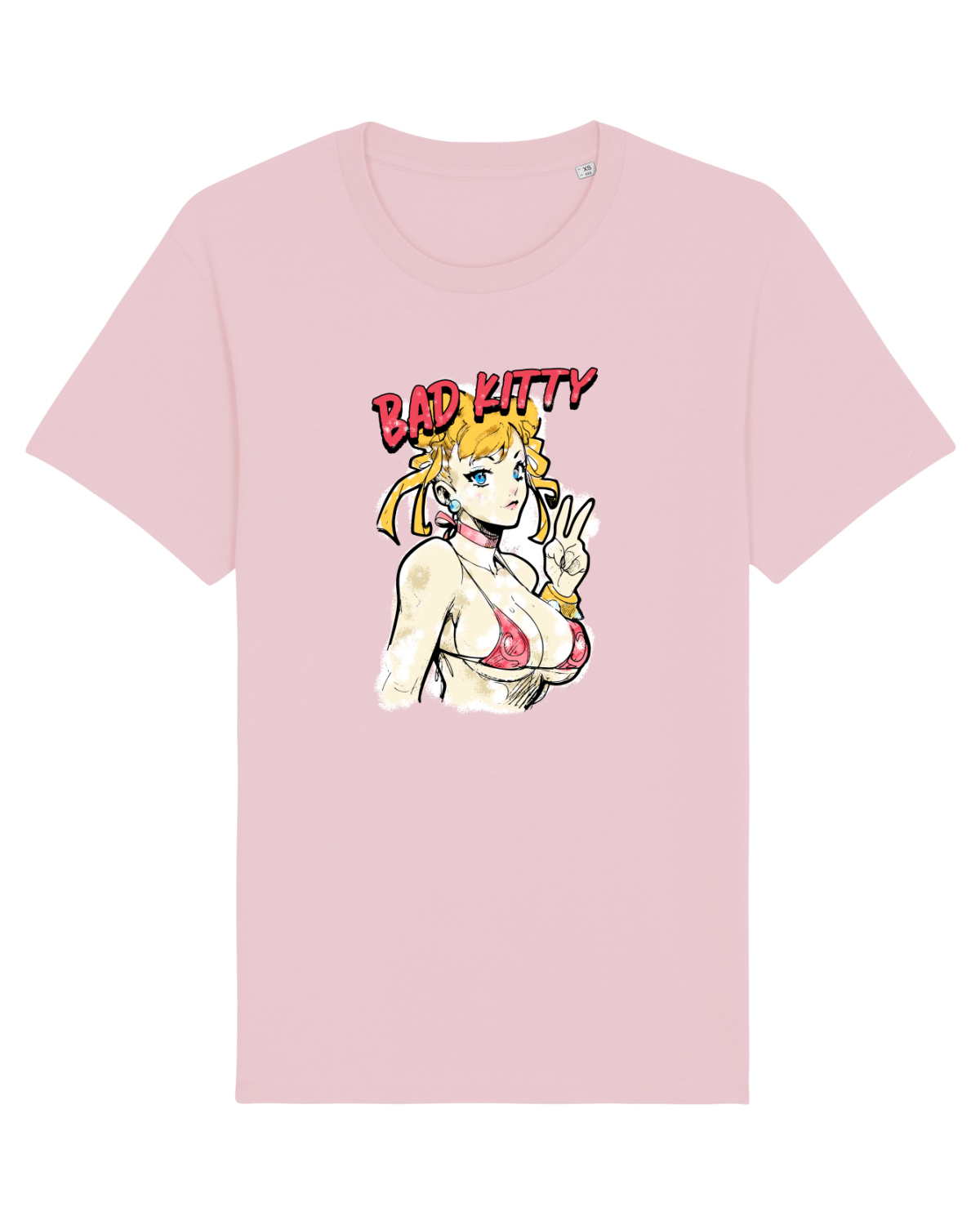 Tricou mânecă scurtă Unisex Rocker Cotton Pink
