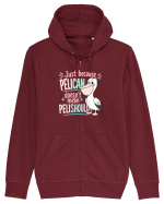 Funny Pelican Pun for Bird Fans Birdwatchers Pelishould Hanorac cu fermoar Unisex Connector
