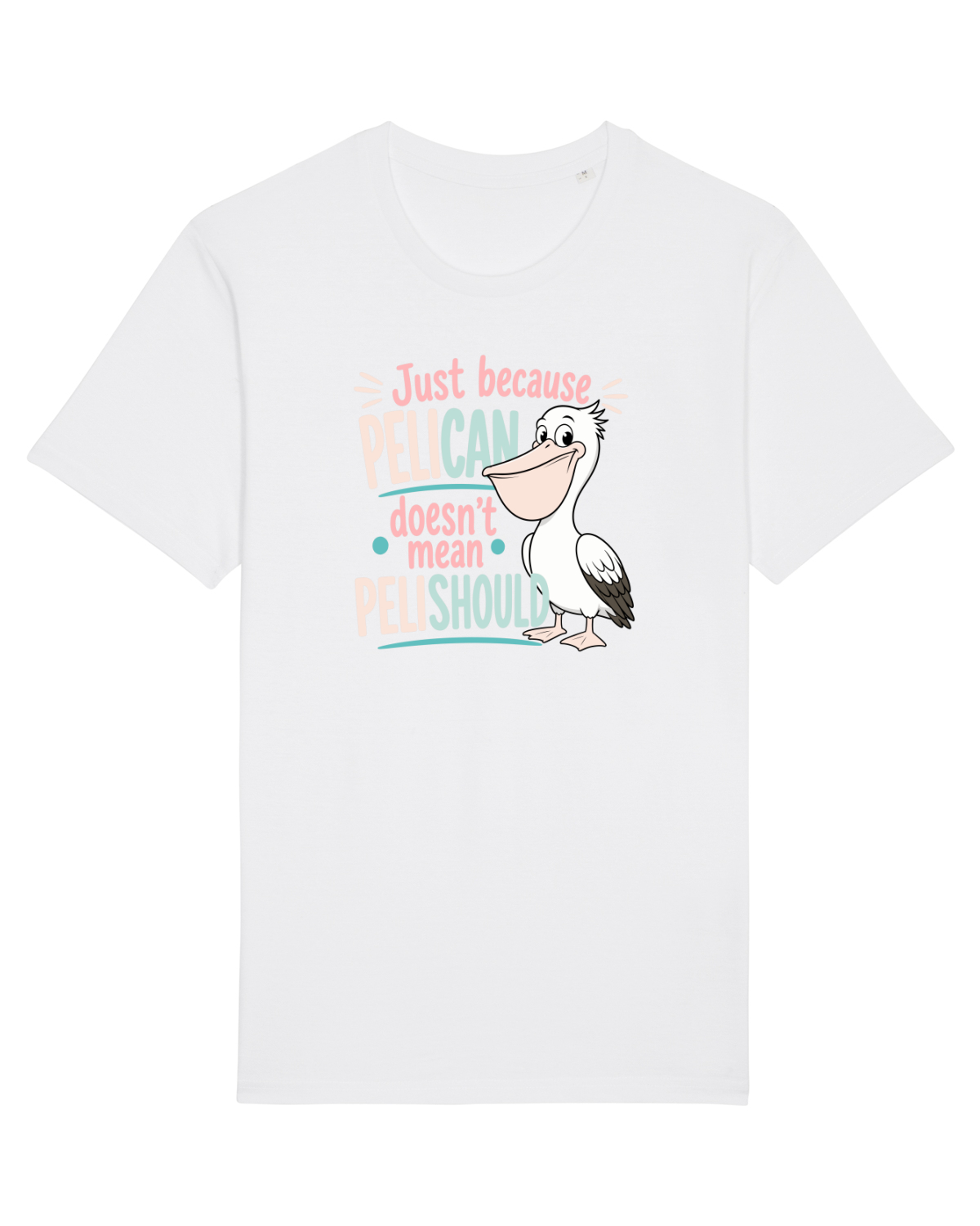 Tricou mânecă scurtă Unisex Rocker White