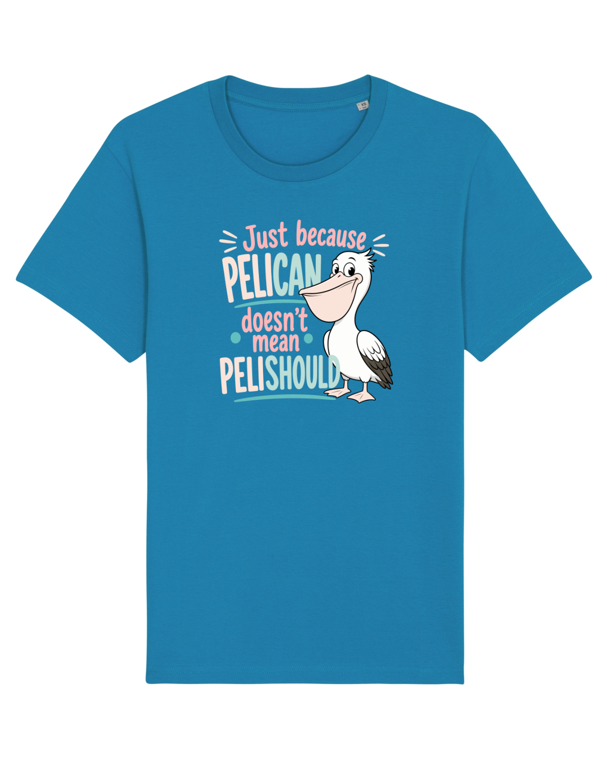 Tricou mânecă scurtă Unisex Rocker Azur