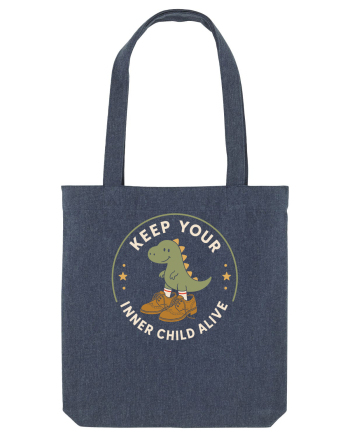 Keep Your Inner Child Alive – Dinozaur cu Pantofi Mari Midnight Blue