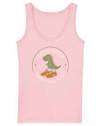 Keep Your Inner Child Alive – Dinozaur cu Pantofi Mari Cotton Pink