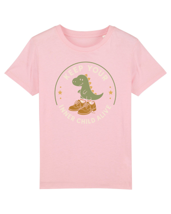 Keep Your Inner Child Alive – Dinozaur cu Pantofi Mari Cotton Pink