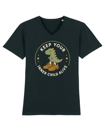 Keep Your Inner Child Alive – Dinozaur cu Pantofi Mari Black