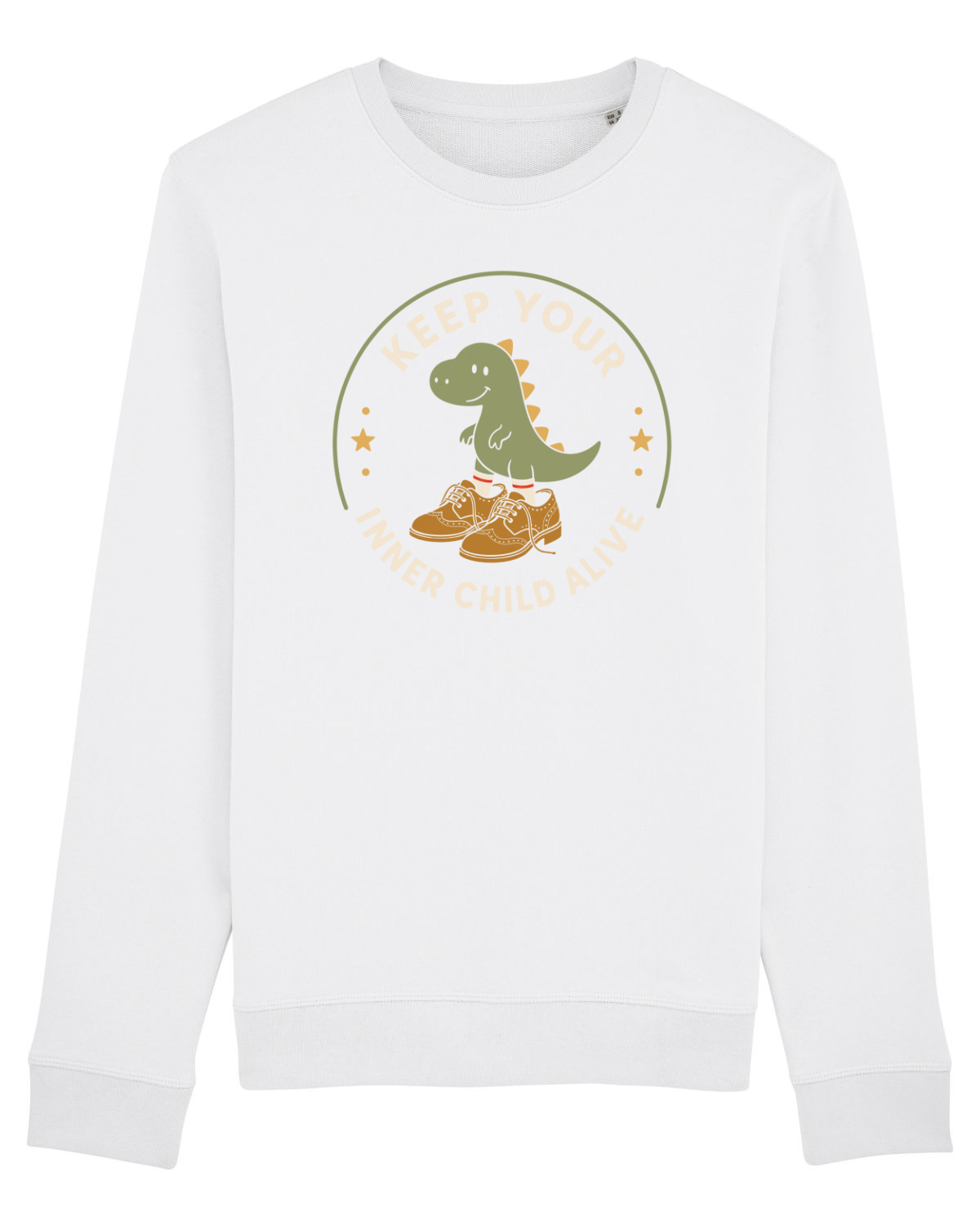 Bluză mânecă lungă Unisex Rise White