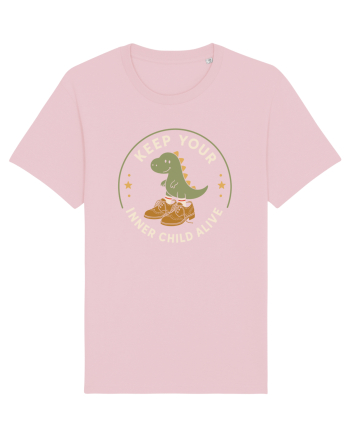 Keep Your Inner Child Alive – Dinozaur cu Pantofi Mari Cotton Pink
