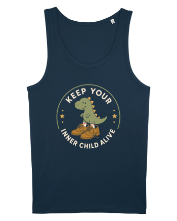 Keep Your Inner Child Alive – Dinozaur cu Pantofi Mari Navy