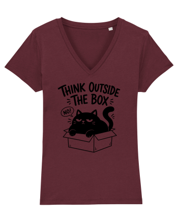 Think Outside the Box? The Cat Said No Burgundy