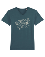 Trust the Mess – Trust the Process Tricou mânecă scurtă guler V Bărbat Presenter