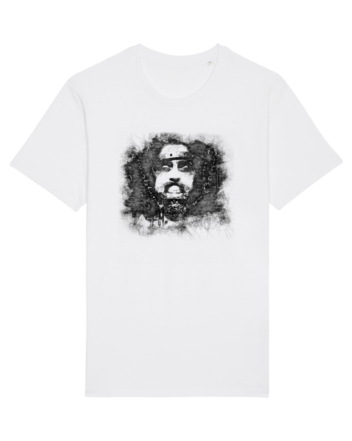 Tricou mânecă scurtă Unisex Rocker White