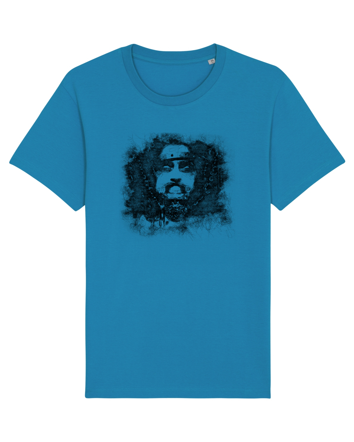 Tricou mânecă scurtă Unisex Rocker Azur