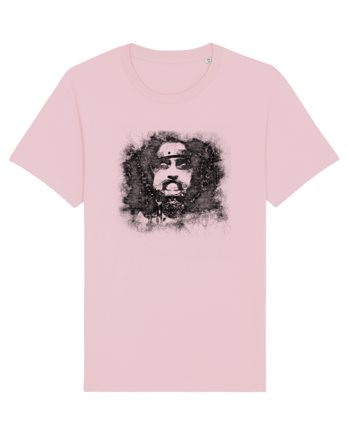 Tricou mânecă scurtă Unisex Rocker Cotton Pink
