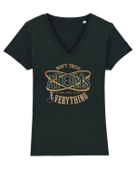 Don’t Trust Atoms – They Make Up Everything Tricou mânecă scurtă guler V Damă Evoker