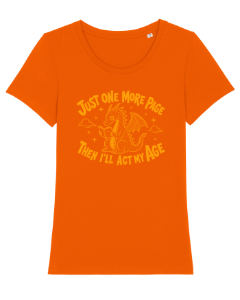 Just One More Page – Then I’ll Act My Age Bright Orange