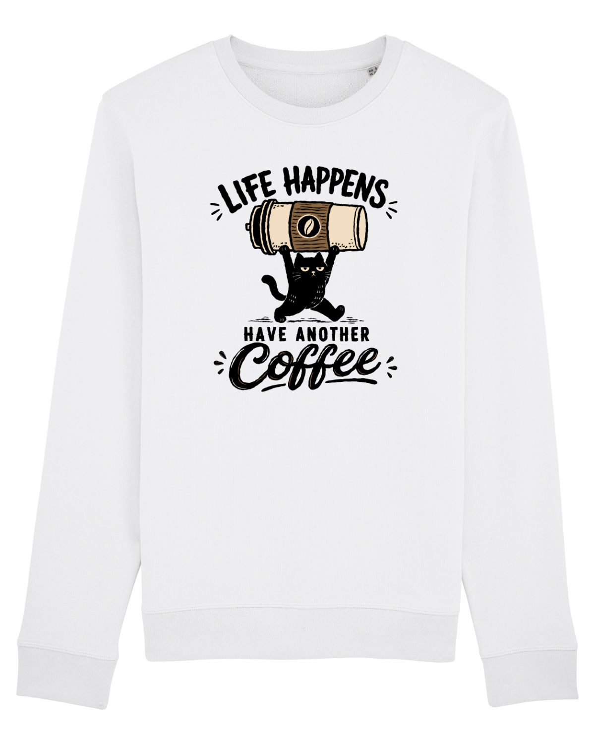 Bluză mânecă lungă Unisex Rise White