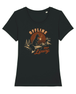 Offline Is the New Luxury Tricou mânecă scurtă guler larg fitted Damă Expresser