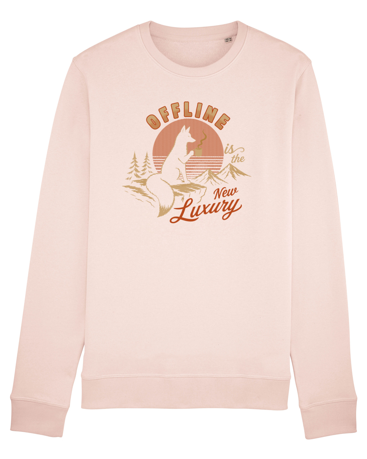 Bluză mânecă lungă Unisex Rise Candy Pink