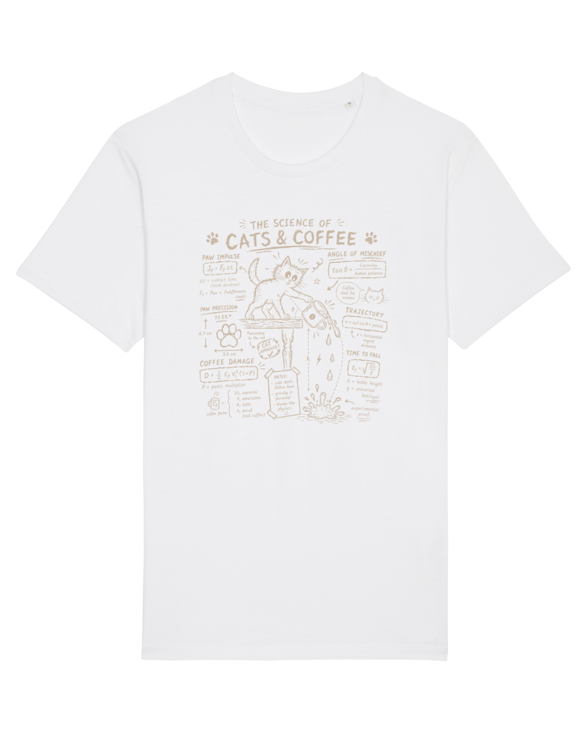 Tricou mânecă scurtă Unisex Rocker White
