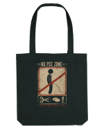 No Pee Zone | Make It Snip or Keep It Dry Sacoșă textilă