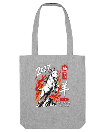 2027 Year of the Fire Goat Chinese Zodiac Lunar New Year Heather Grey
