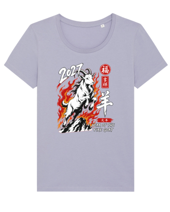 2027 Year of the Fire Goat Chinese Zodiac Lunar New Year Lavender