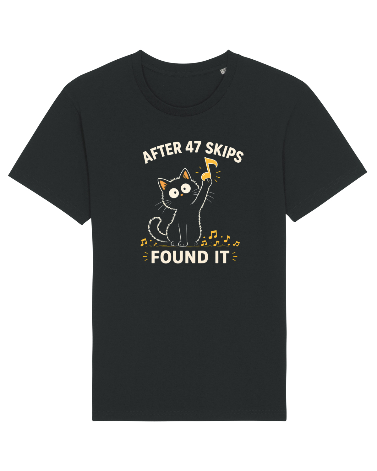 Tricou mânecă scurtă Unisex Rocker Black