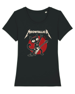 Meowtallica – Heavy Meowtal Cat Tricou mânecă scurtă guler larg fitted Damă Expresser