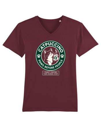 Catpuccino – Paws Before People Burgundy