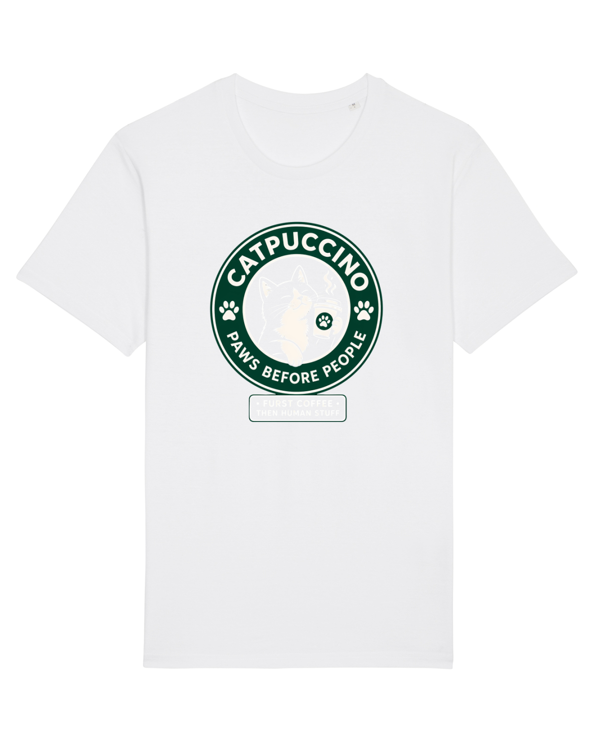 Tricou mânecă scurtă Unisex Rocker White