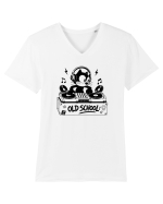 Old School Cat DJ – Play It Loud Tricou mânecă scurtă guler V Bărbat Presenter
