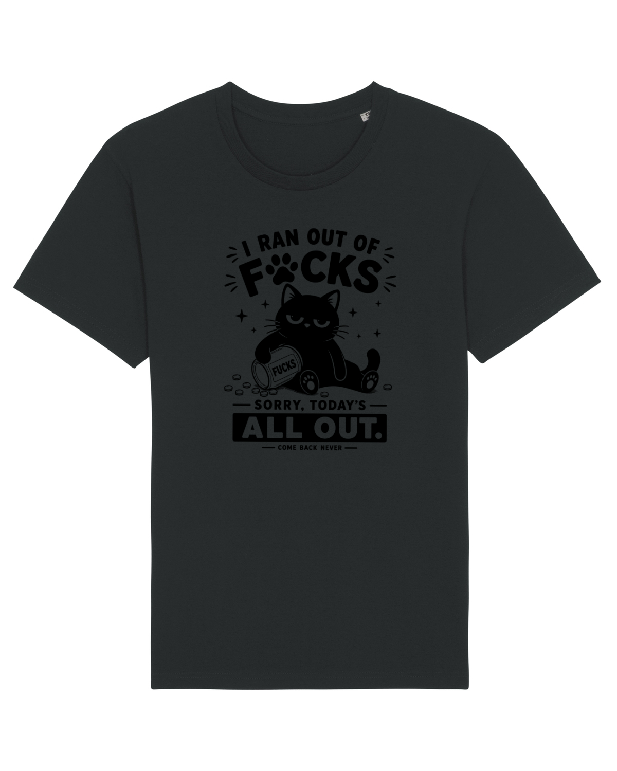 Tricou mânecă scurtă Unisex Rocker Black