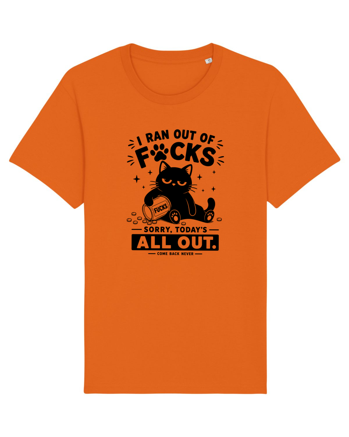 Tricou mânecă scurtă Unisex Rocker Bright Orange
