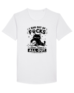I Ran Out of Fucks – Sorry Today’s All Out Tricou mânecă scurtă guler larg Bărbat Skater