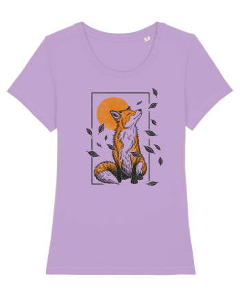 Fox in the Falling Leaves Lavender Dawn