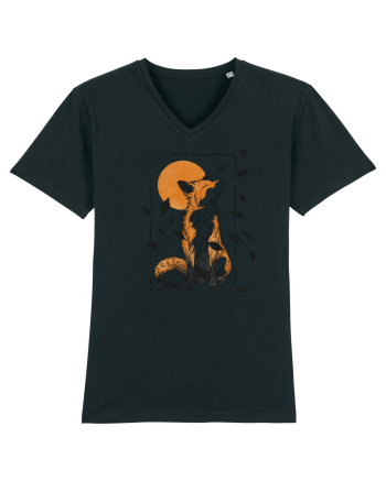 Fox in the Falling Leaves Black